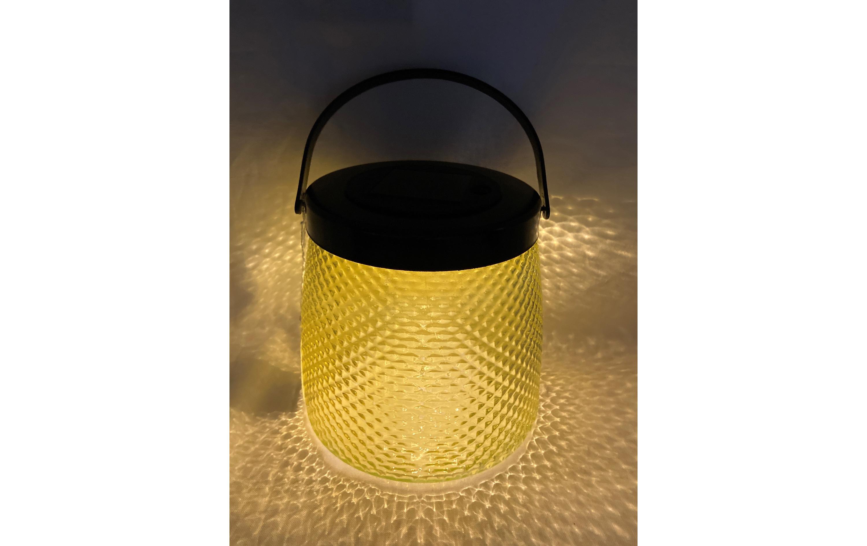 Dameco Laterne LED Solar, 15.2 cm, Gelb Dameco Laterne LED Solar, 15.2 cm, Gelb