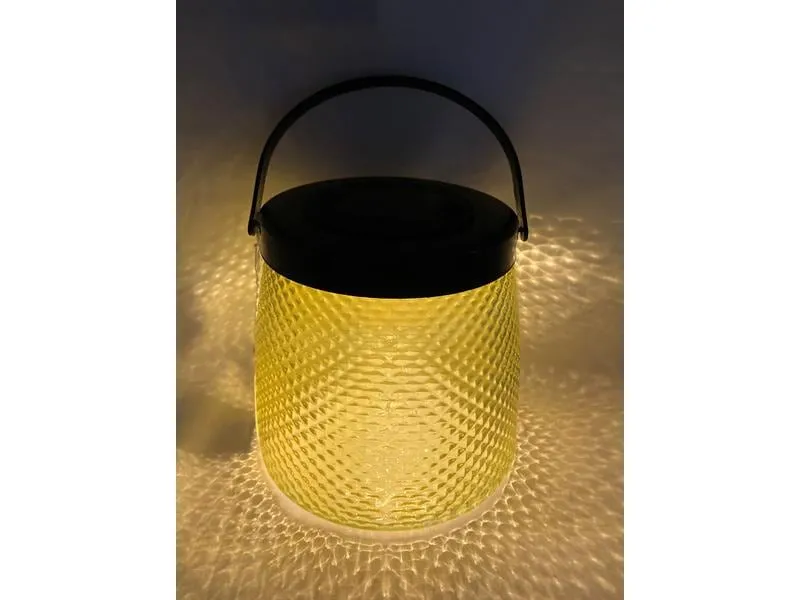Dameco Laterne LED Solar, 15.2 cm, Gelb Dameco Laterne LED Solar, 15.2 cm, Gelb