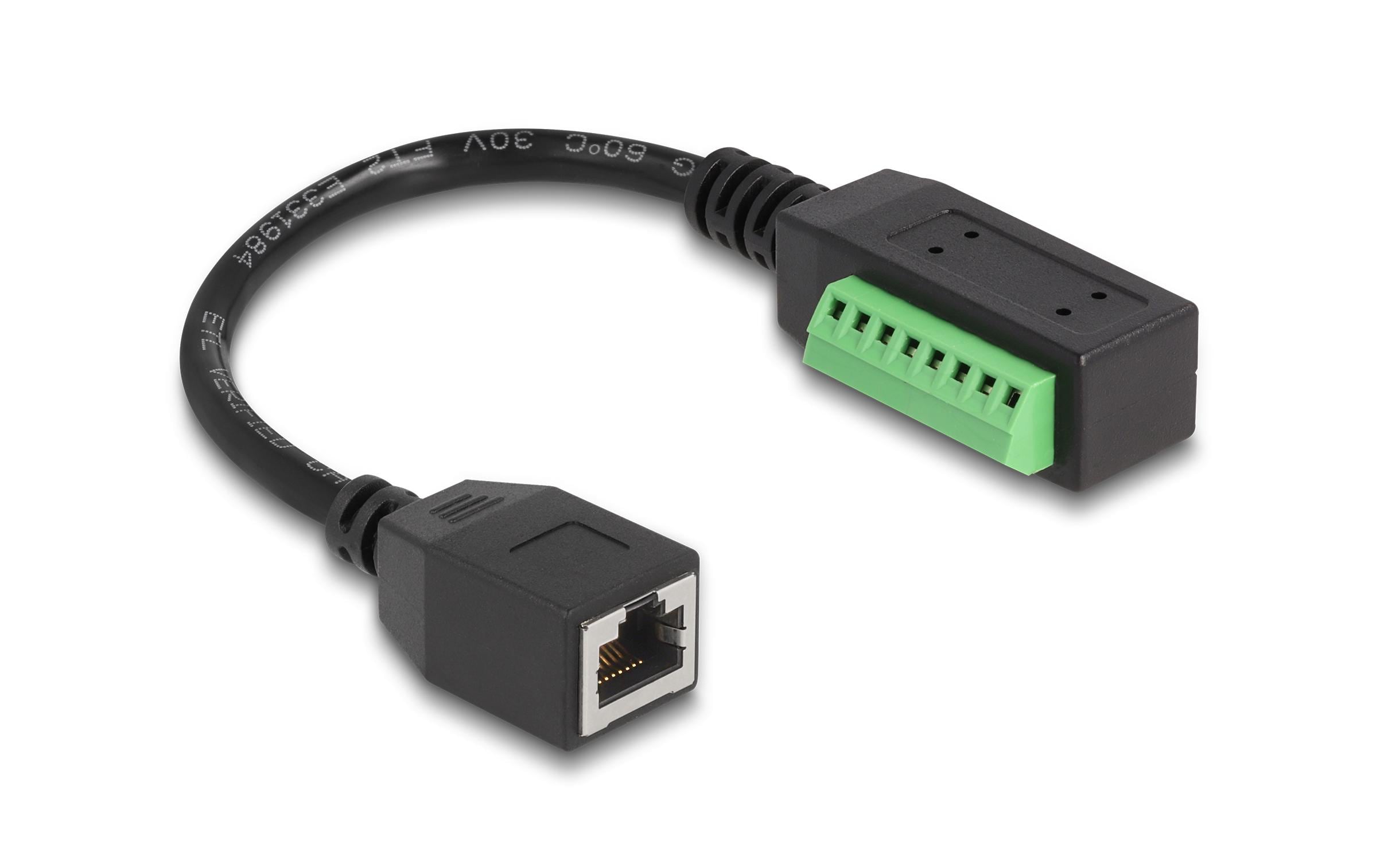 Delock Terminalblock - RJ45 Kabel 1 Stück