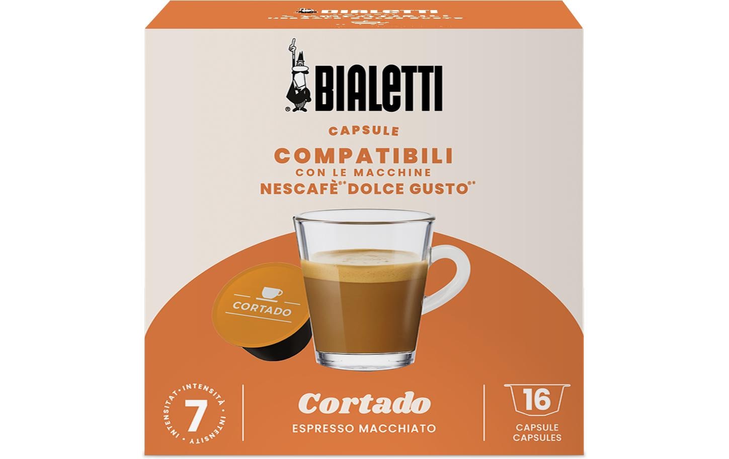 Bialetti Kaffeekapseln Cortado Dolce Gusto 16 Stück Bialetti Kaffeekapseln Cortado Dolce Gusto 16 Stück