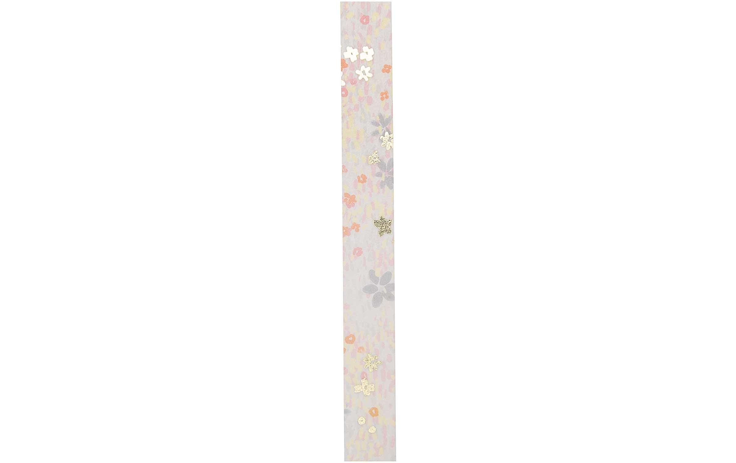 Rico Design Washi Tape Blumenwiese 1.5 cm x 10 m, Türkis