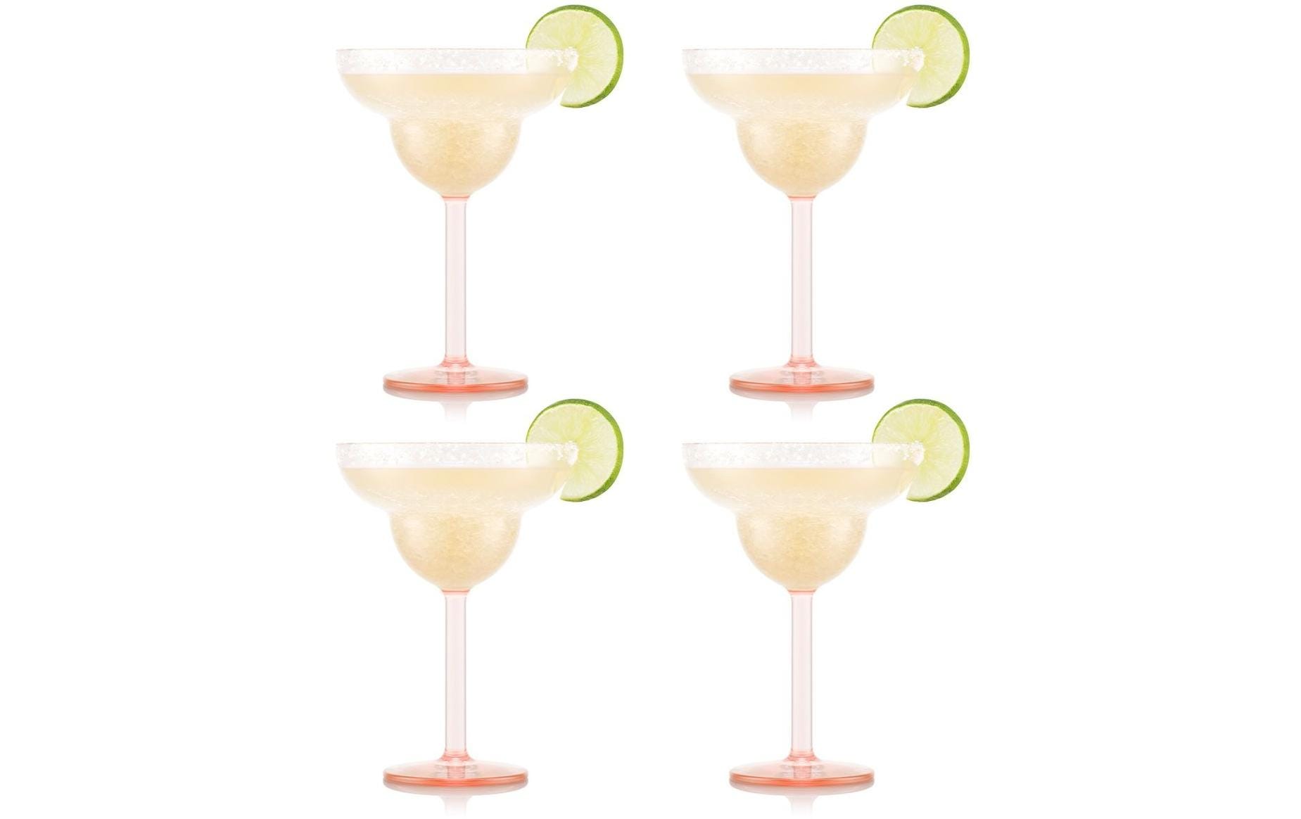Bodum Outdoor-Martiniglas Oktett 250 ml, Rosa, 4 Stück