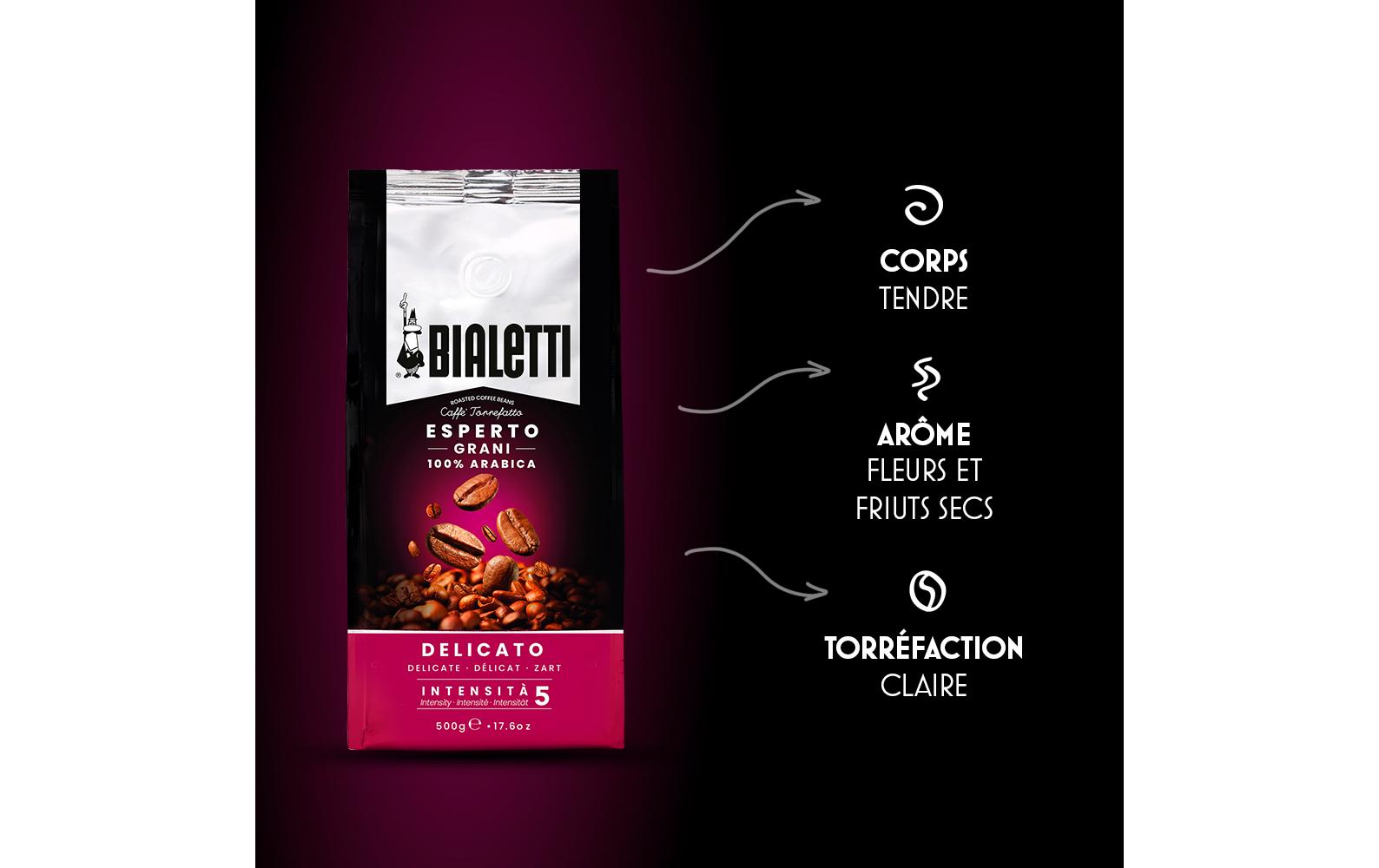 Bialetti Kaffeebohnen Delicato 500 g