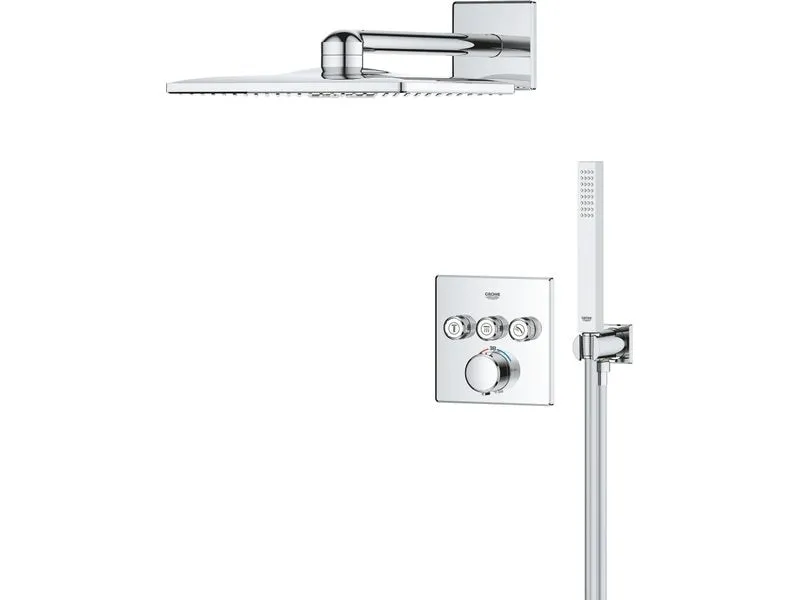 GROHE Precision SmartControl Unterputz Thermostat Chrom eckig GROHE Precision SmartControl Unterputz Thermostat Chrom eckig