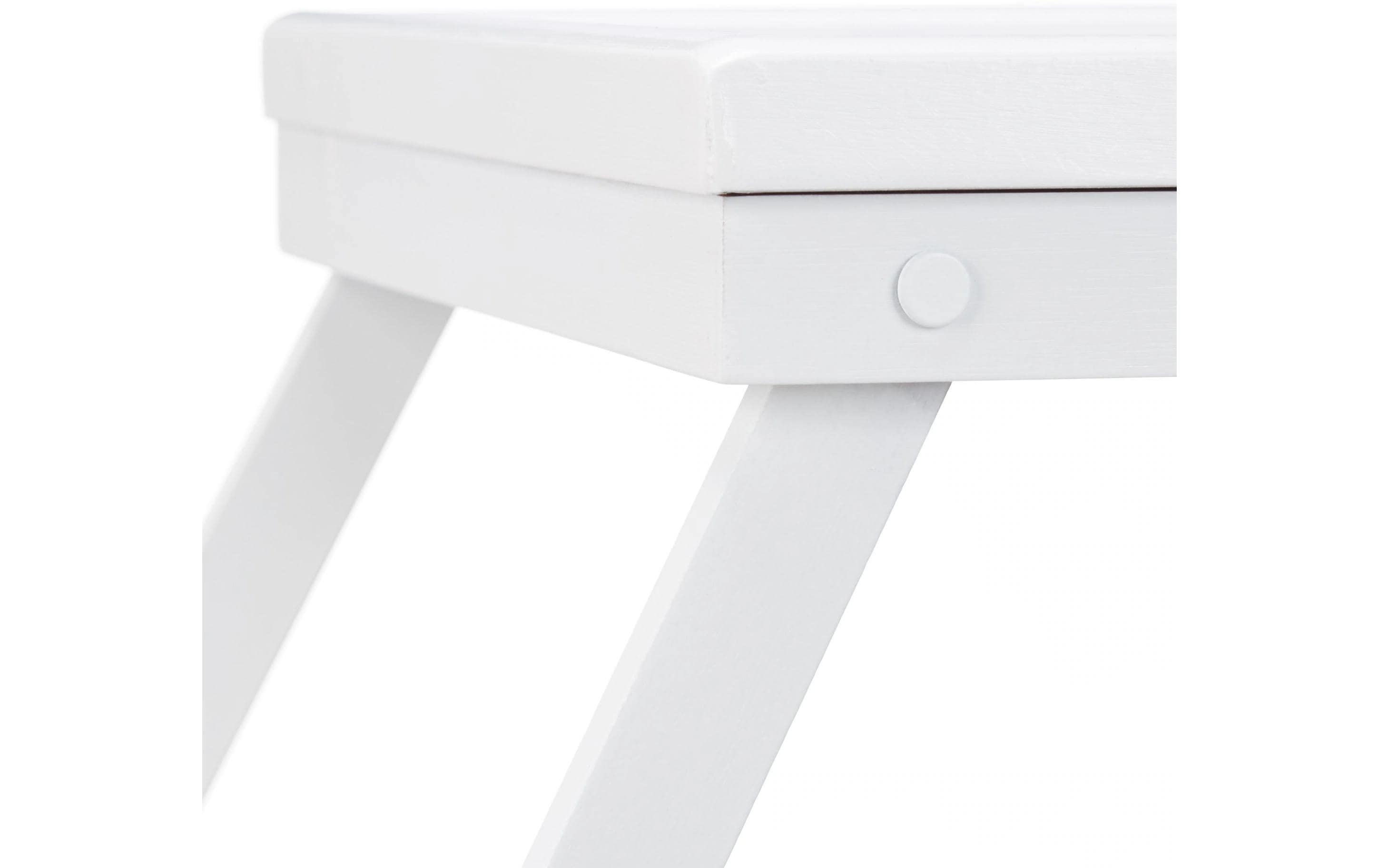 relaxdays Serviertablett Weiss