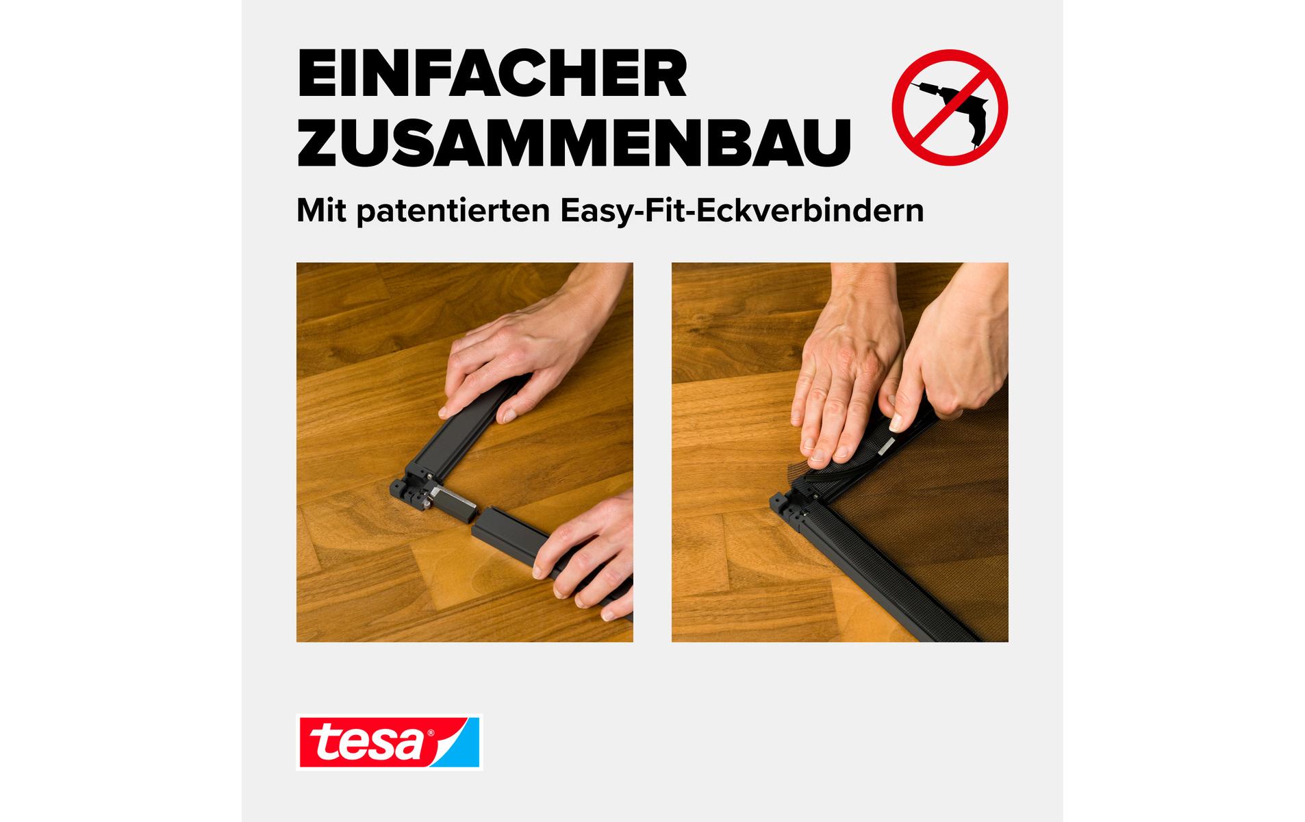 tesa Fliegengitter Insektenschutz Alu Comfort Tür 1 x 2.2m