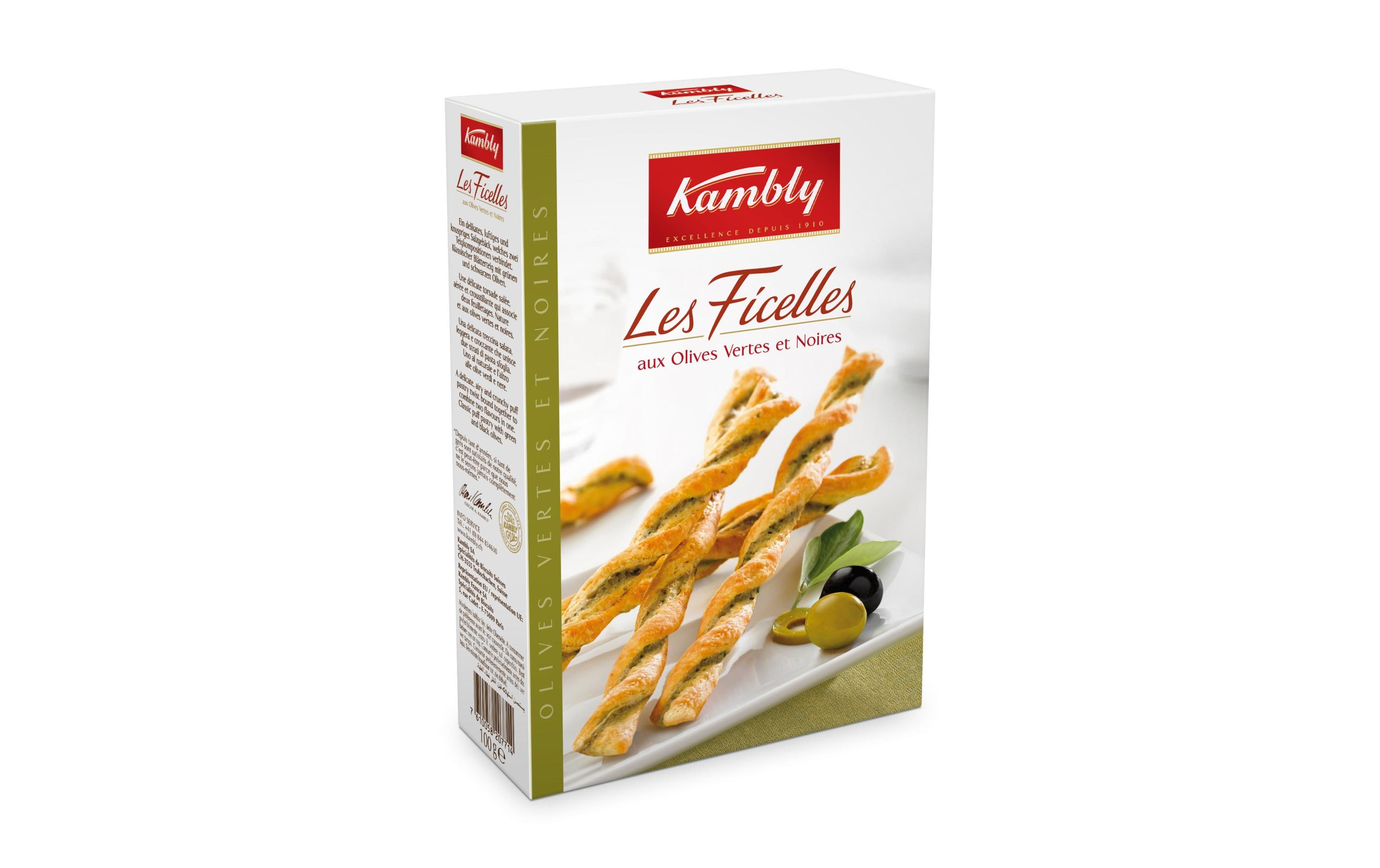 Kambly Apéro Ficelles Oliven 100 g Kambly Apéro Ficelles Oliven 100 g