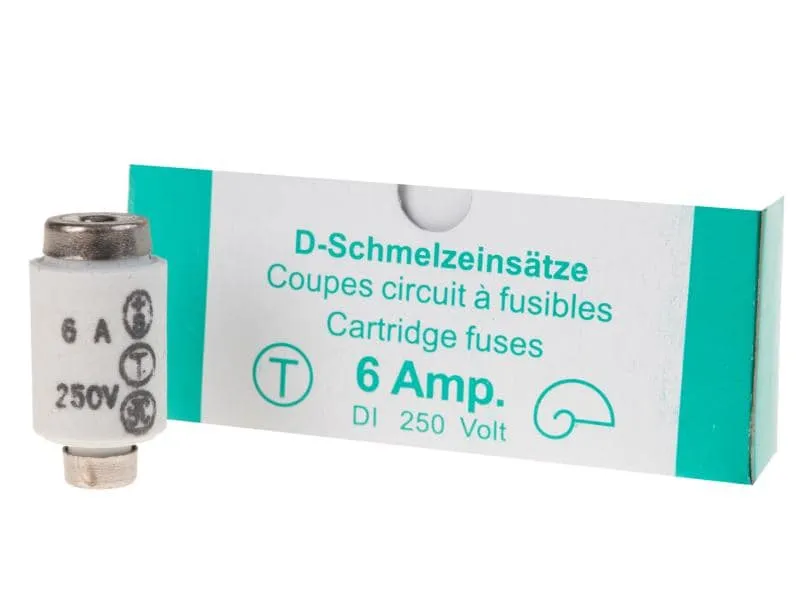 Elektromaterial Sicherungseinsatz DT I 6A Elektromaterial Sicherungseinsatz DT I 6A