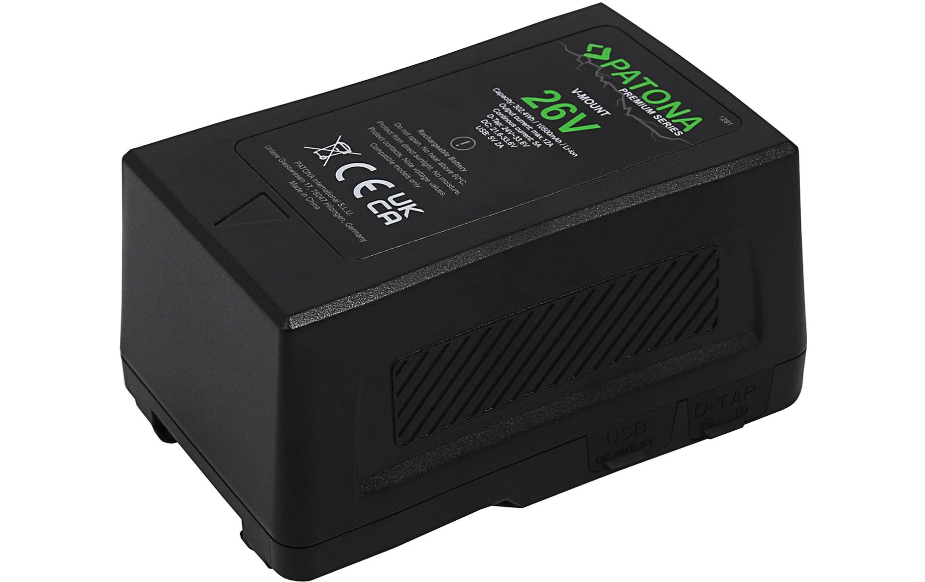 Patona Premium Akku für LED-Lampen und Videokameras