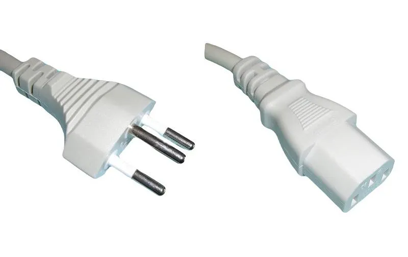Diggelmann Netzkabel 10 m C13 - T12, Weiss Diggelmann Netzkabel 10 m C13 - T12, Weiss