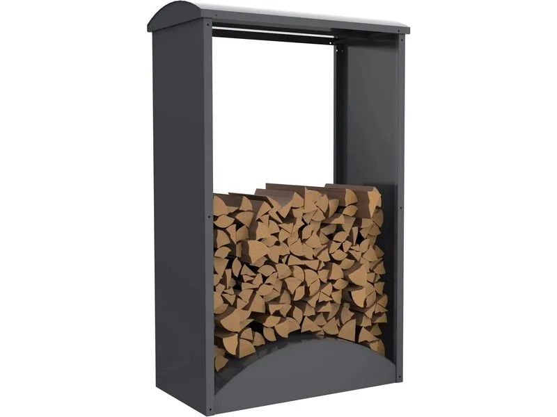 WESTMANN Kaminholzregal Castra A Anthra Anthrazit 98 x 52 x 160 cm WESTMANN Kaminholzregal Castra A Anthra Anthrazit 98 x 52 x 160 cm