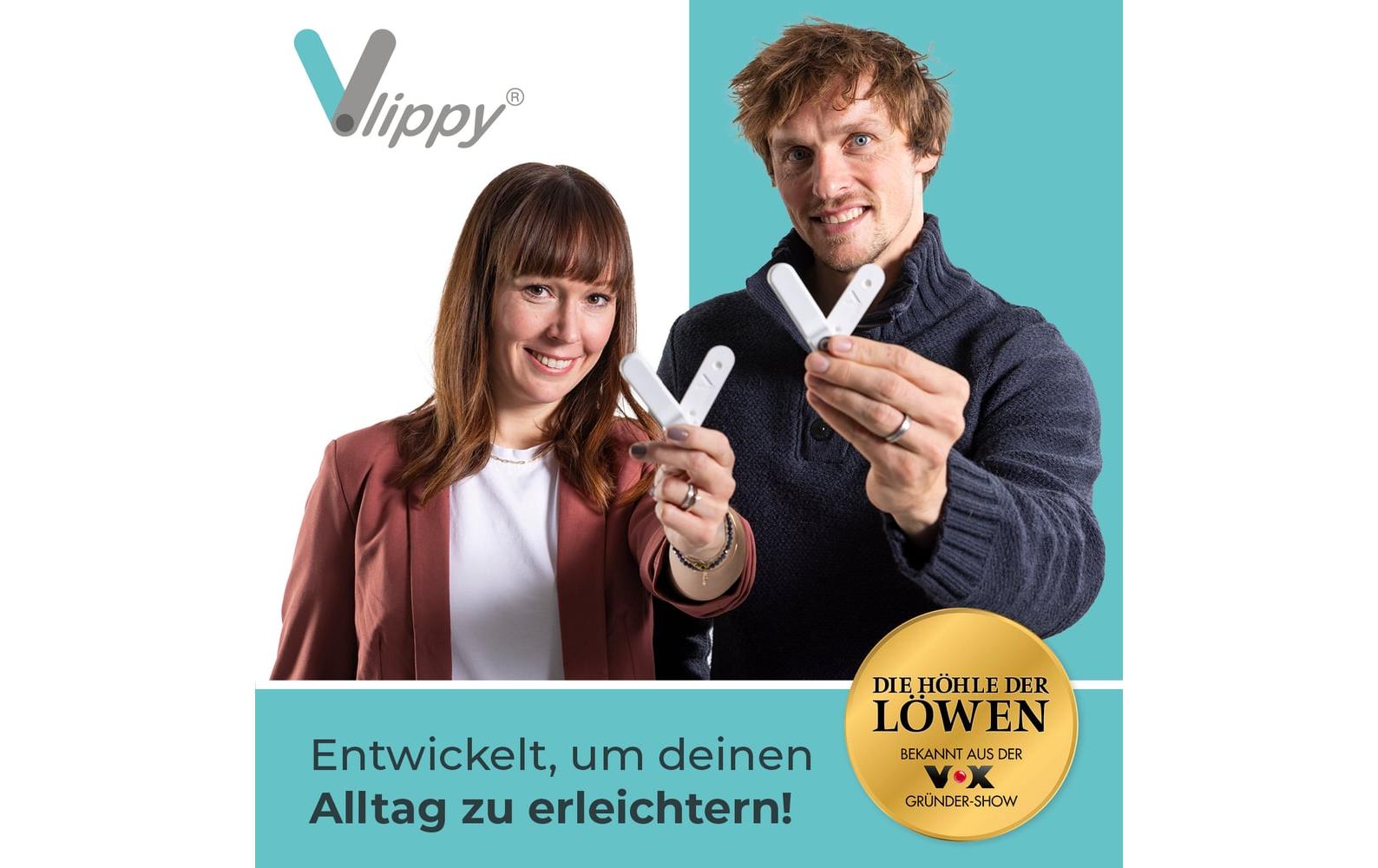 Vlippy Tür- & Fensterstopper 2er-Set Weiss