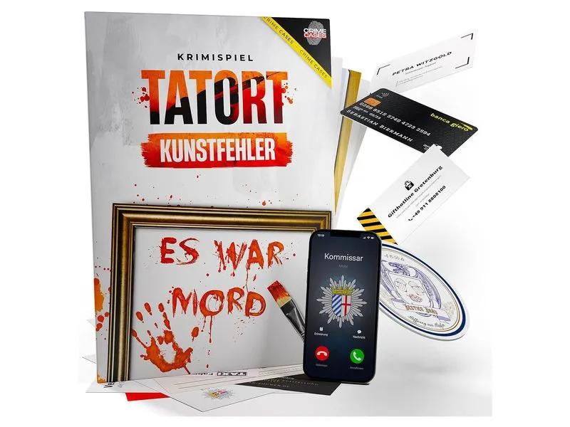 Crime Cases Partyspiel Tatort Kunstfehler-DE- Crime Cases Partyspiel Tatort Kunstfehler-DE-
