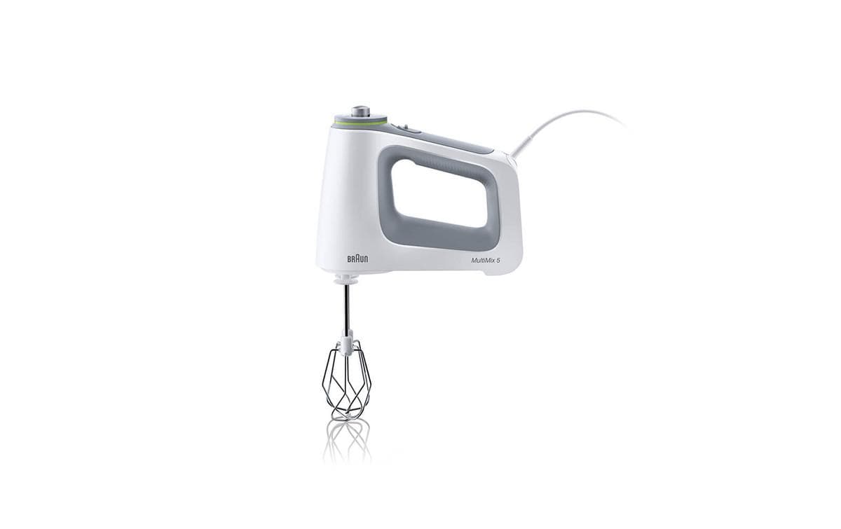 Braun Handmixer MultiMix 5 HM5107WH Weiss/Grau