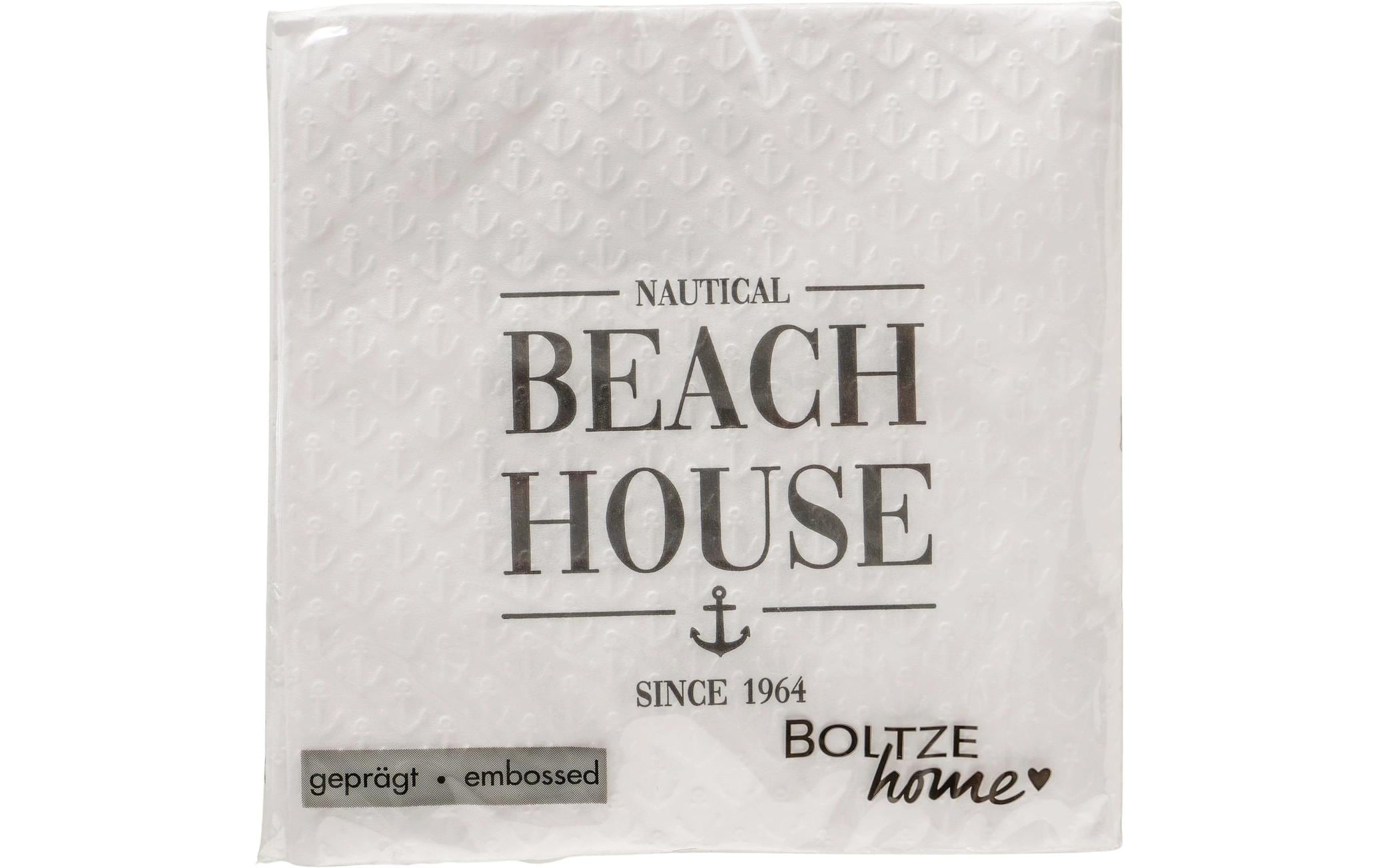 Boltze Papierservietten Beach House 16.5 x 16.5 cm, 20 Stück