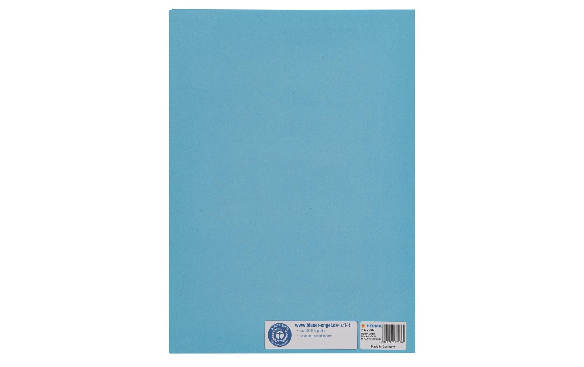 HERMA Einbandpapier A4 Recycling Hellblau