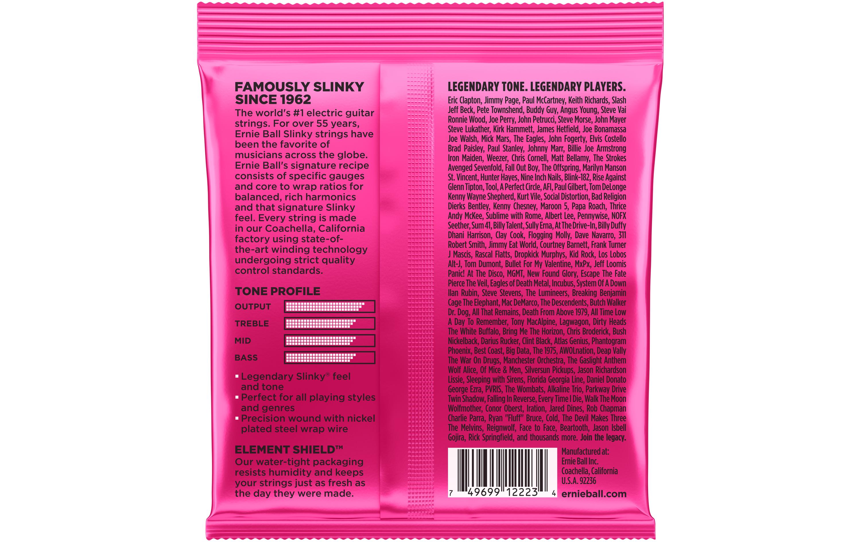 Ernie Ball Gitarrensaiten 2223 Slinky Nickel – Super 09-42