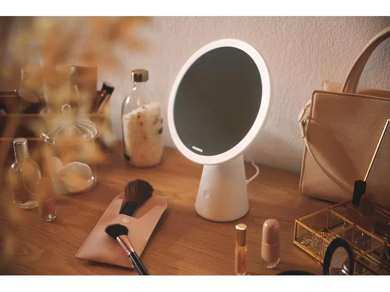 Philips Tischleuchte Mirror DSK205, 4.5W 30-50K Weiss Weiss Philips Tischleuchte Mirror DSK205, 4.5W 30-50K Weiss Weiss