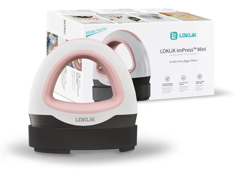 LOKLIK Transferpresse Mini Zartrosa