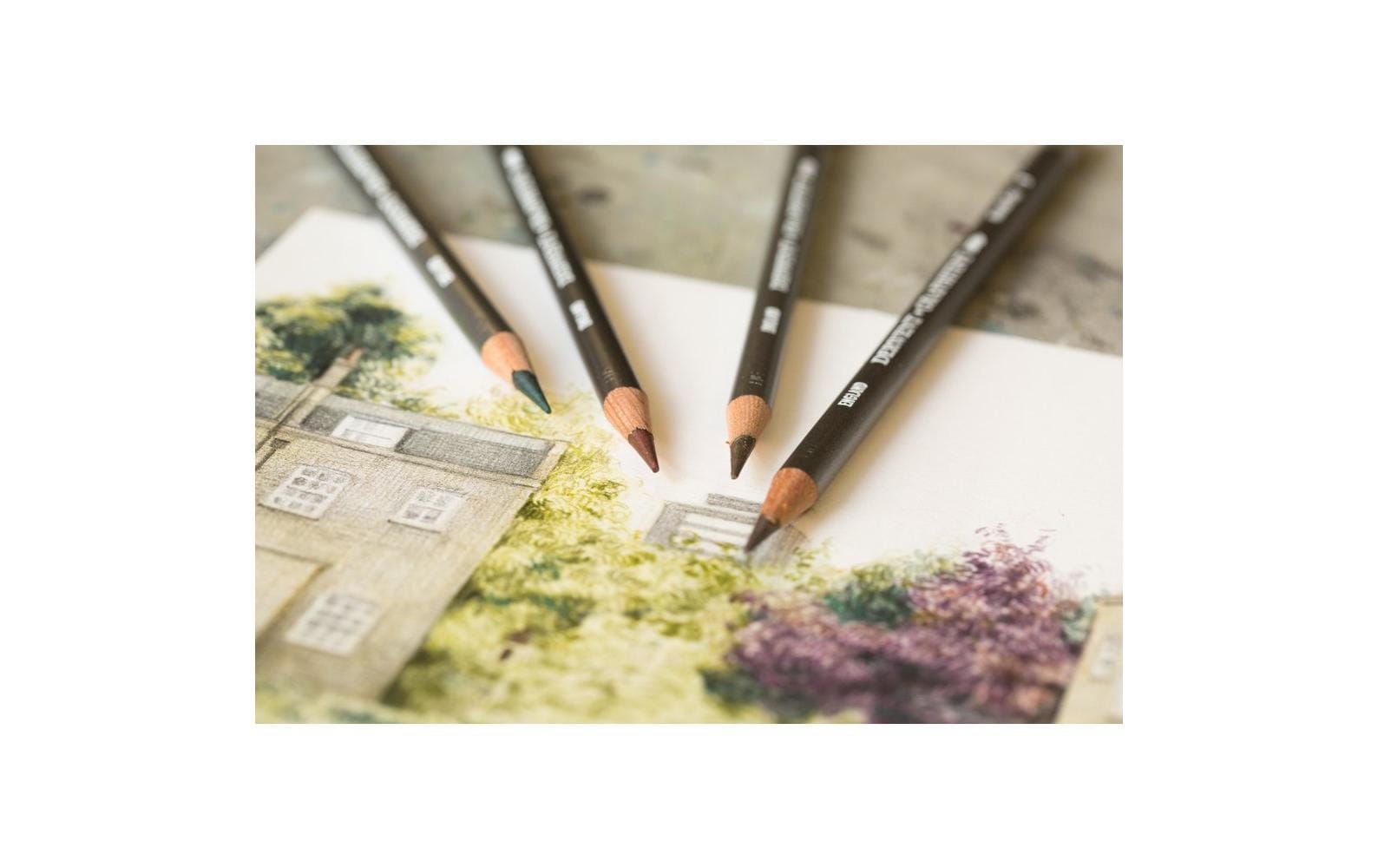 Derwent Graphitint Graphit-Zeichenstifte, wasserlöslich, 24-teilig Derwent Graphitint Graphit-Zeichenstifte, wasserlöslich, 24-teilig