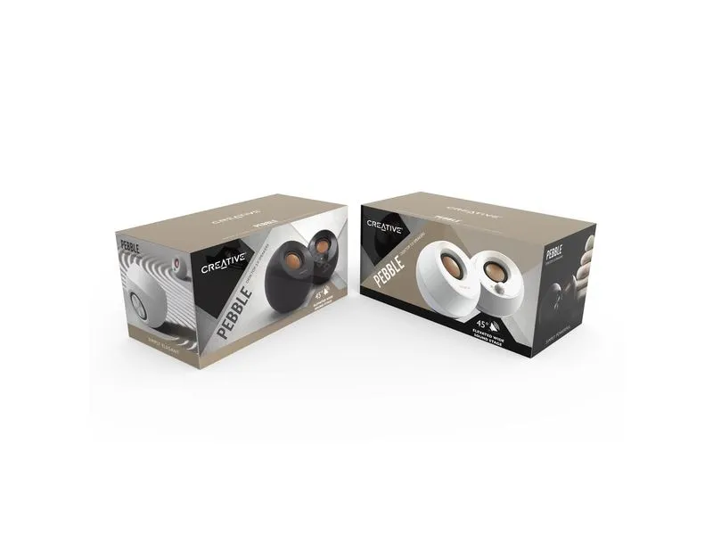 CREATIVE PC-Lautsprecher Pebble weiss CREATIVE PC-Lautsprecher Pebble weiss