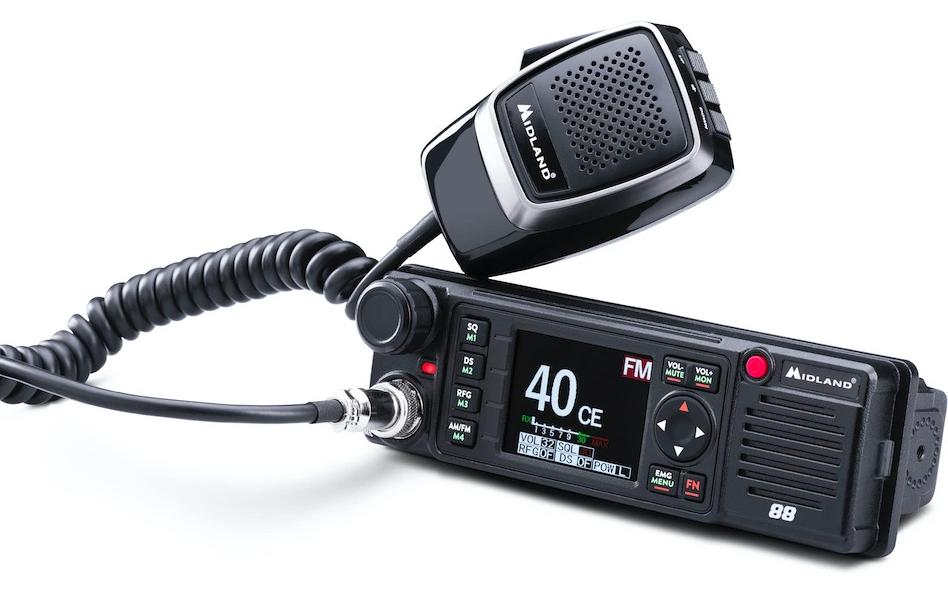 Midland CB Funkgerät M88 12 V / 24 V AM FM 27 MHz