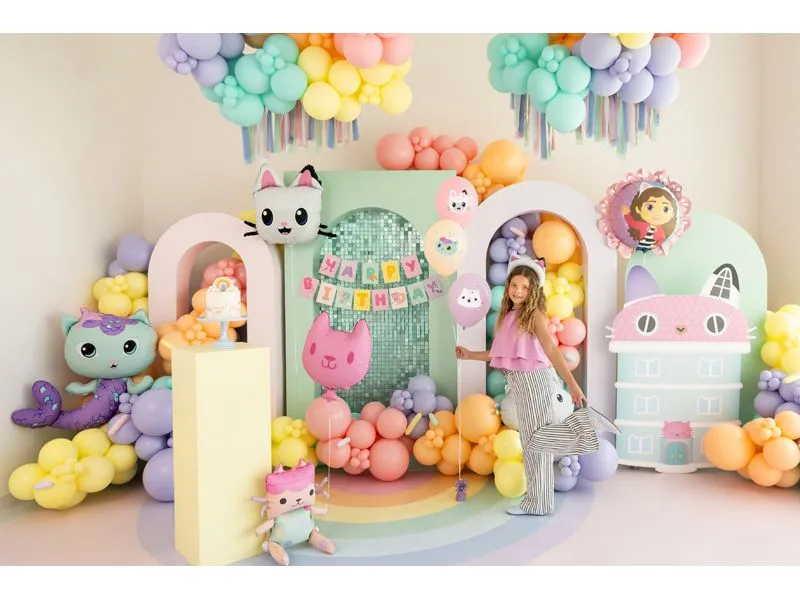 Partydeco Girlande Gabbys Dollhouse Happy Birthday, 1.8 m