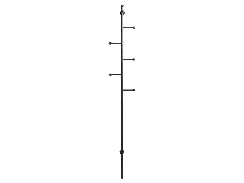 AC Design Garderobenständer Aspen Schwarz, 24.6 x 20.7 x 171.2 cm