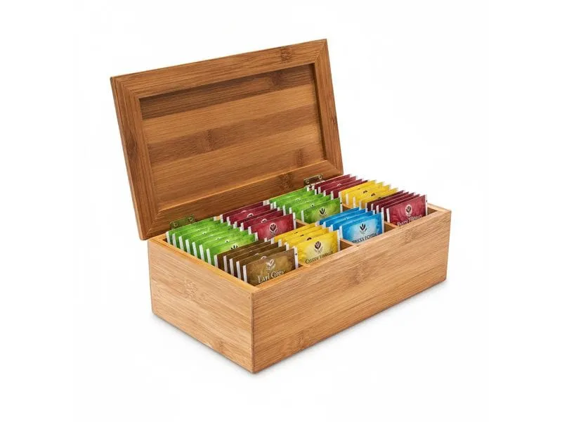 relaxdays Teebox Braun relaxdays Teebox Braun