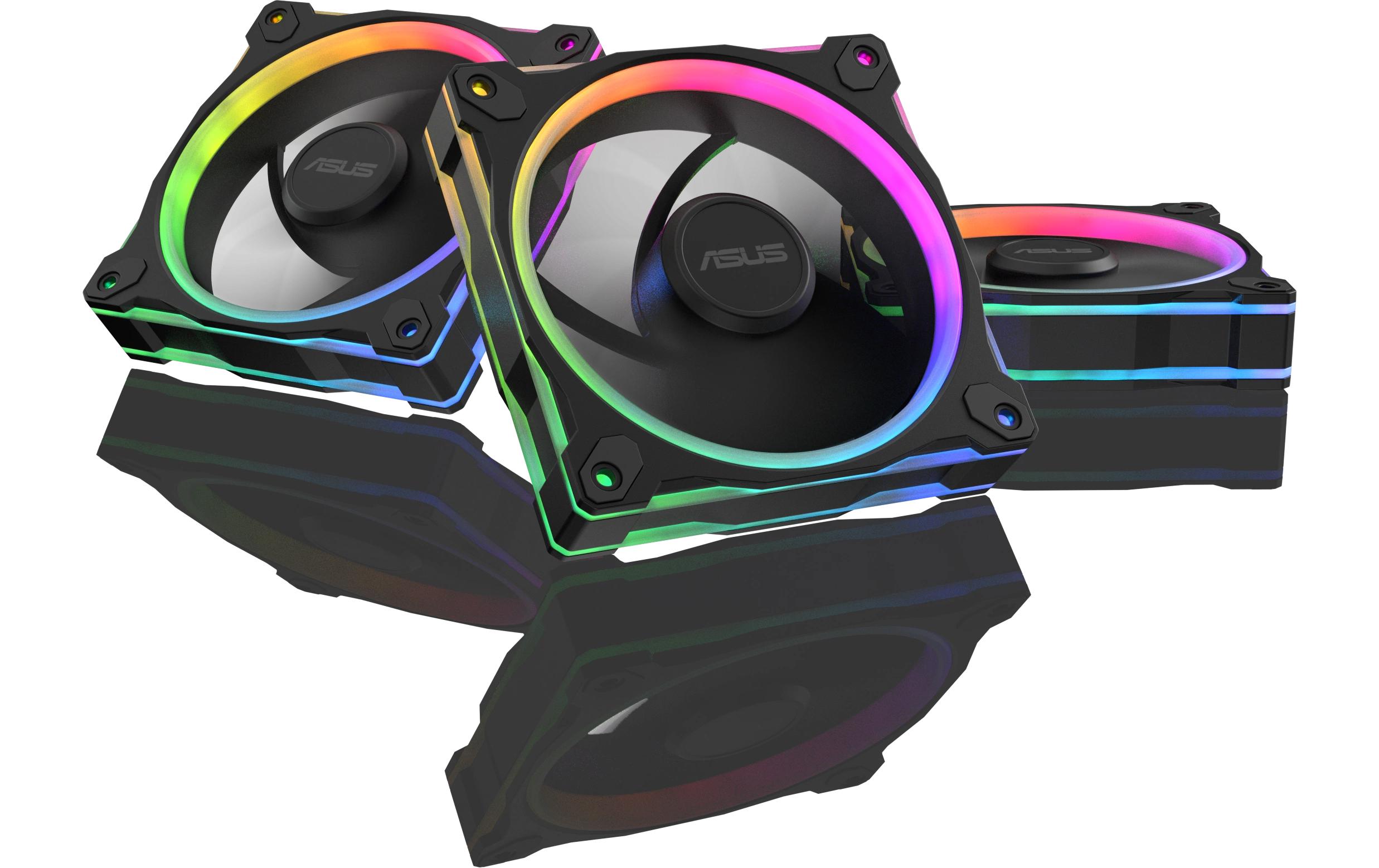 ASUS PC-Lüfter Prime MR120 Fan ARGB Reverse 3 in 1 Schwarz