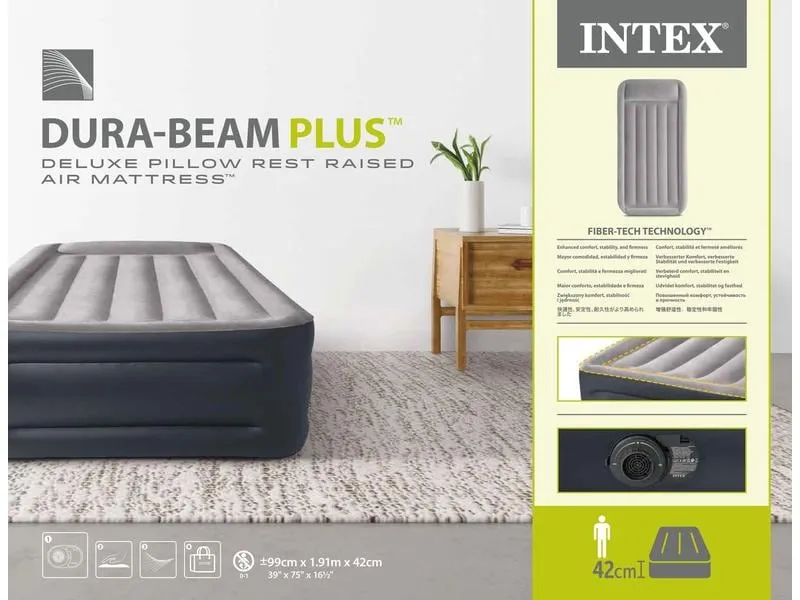 Intex Luftbett DuraBeam+ Deluxe Twin 99 x 191 x 42 cm