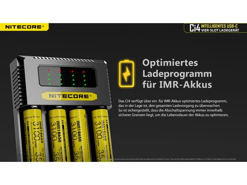 Nitecore Ladegerät Ci4 Nitecore Ladegerät Ci4