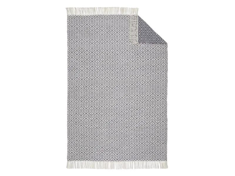 Urbanara Teppich Barota 90 x 130 cm, Blaugrau