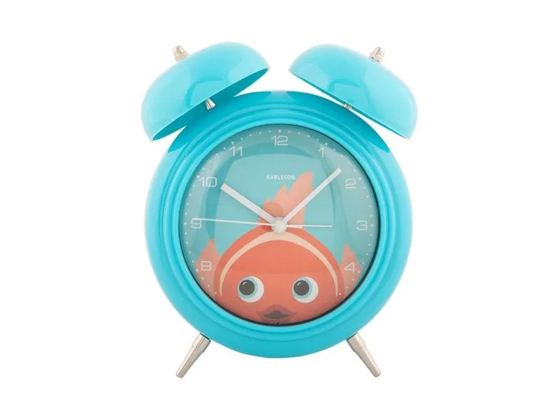 KARLSSON Wecker Goldfisch Light blue