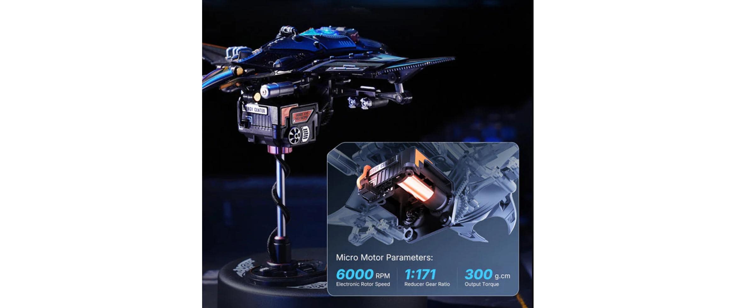 RoboTime Bausatz ROKR Mechanischer Manta Ray