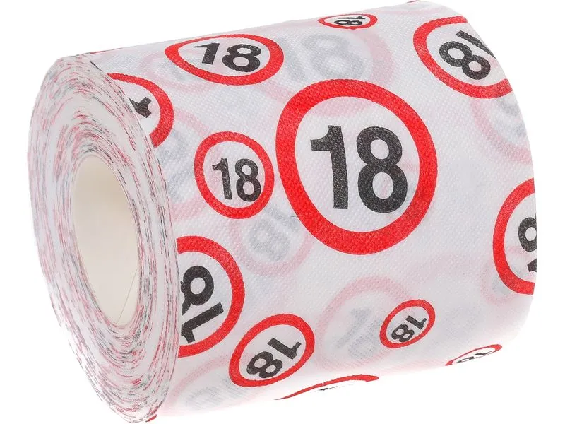 Trendcompany Scherzartikel WC Papier 18. Geburtstag