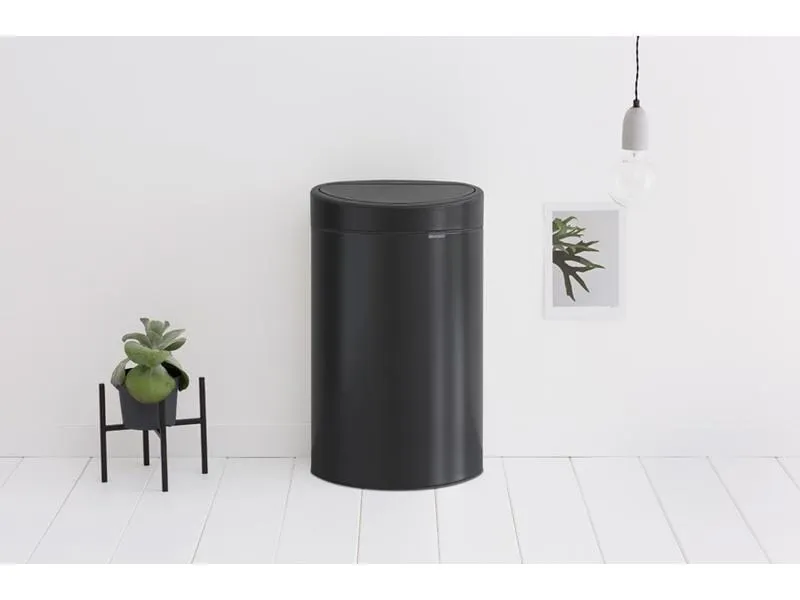 Brabantia Abfalleimer Touch Bin 40 l, Matt Black