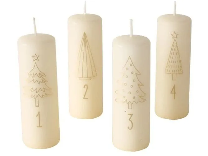 Boltze Weihnachtskerze Advent Gold