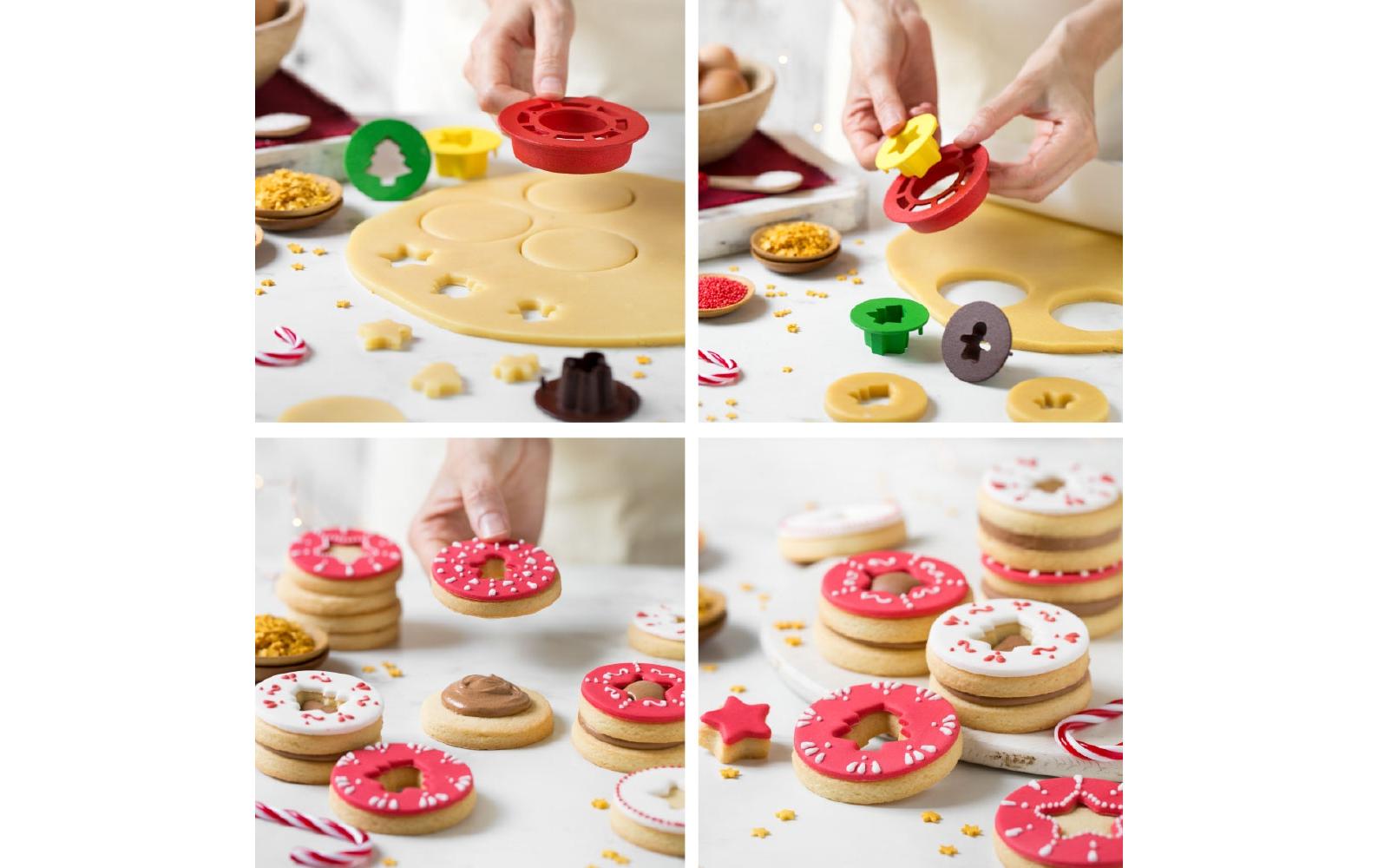 Decora Guetzli-Ausstecher Weihnachten – Spitzbuben 4 Stück