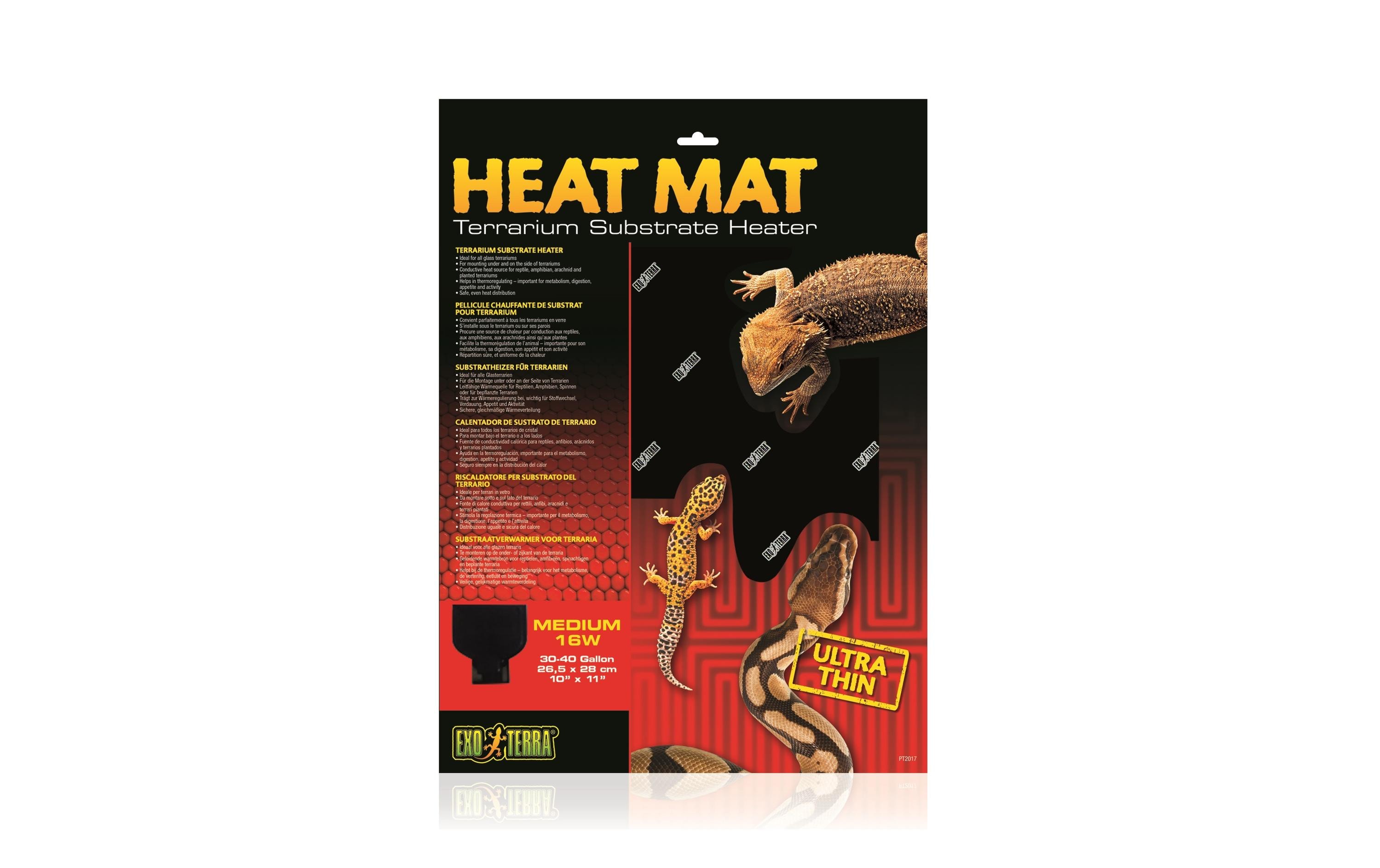 Exo Terra Substratheizer Heat Mat M, 26.5 x 28 cm, 16W Exo Terra Substratheizer Heat Mat M, 26.5 x 28 cm, 16W