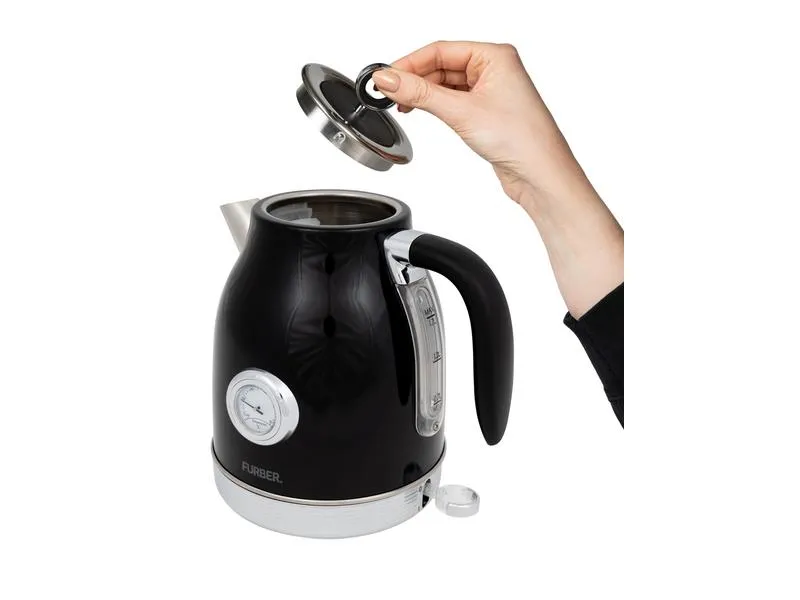 FURBER Wasserkocher Brando 1.7 l, Schwarz glanz FURBER Wasserkocher Brando 1.7 l, Schwarz glanz
