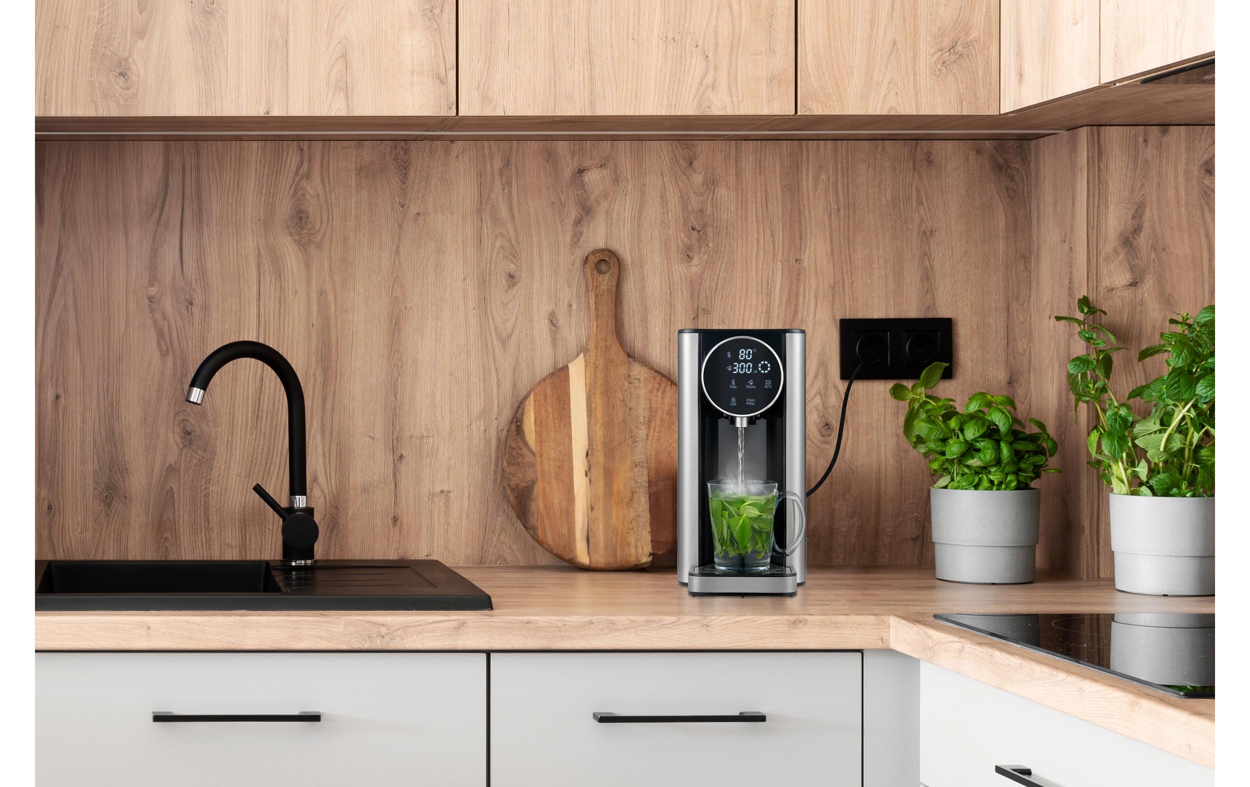 Trisa Heisswasserspender Silver Stream 2.7 l, Schwarz/Silber Trisa Heisswasserspender Silver Stream 2.7 l, Schwarz/Silber