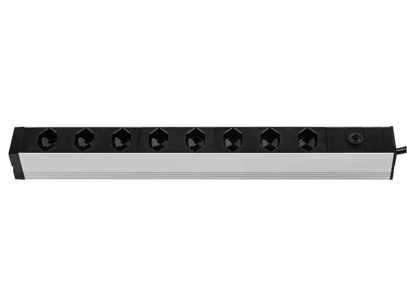 FURBER.power 19 Steckdosenleiste 8x T13 Schwarz FURBER.power 19 Steckdosenleiste 8x T13 Schwarz