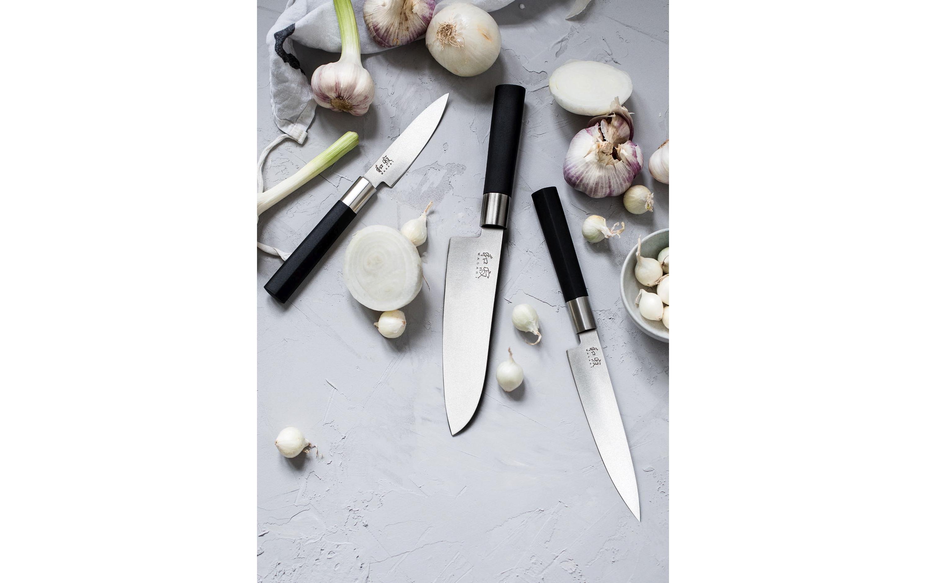 Kai Kochmesser Wasabi 3 tlg. Schwarz