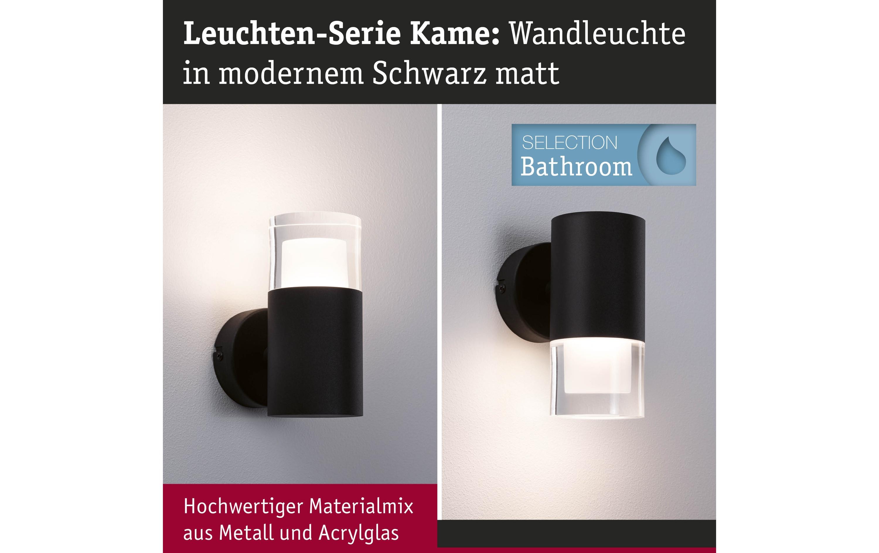 Paulmann Badezimmerleuchte Wand-/Deckenleuchte Kame 5W Paulmann Badezimmerleuchte Wand-/Deckenleuchte Kame 5W