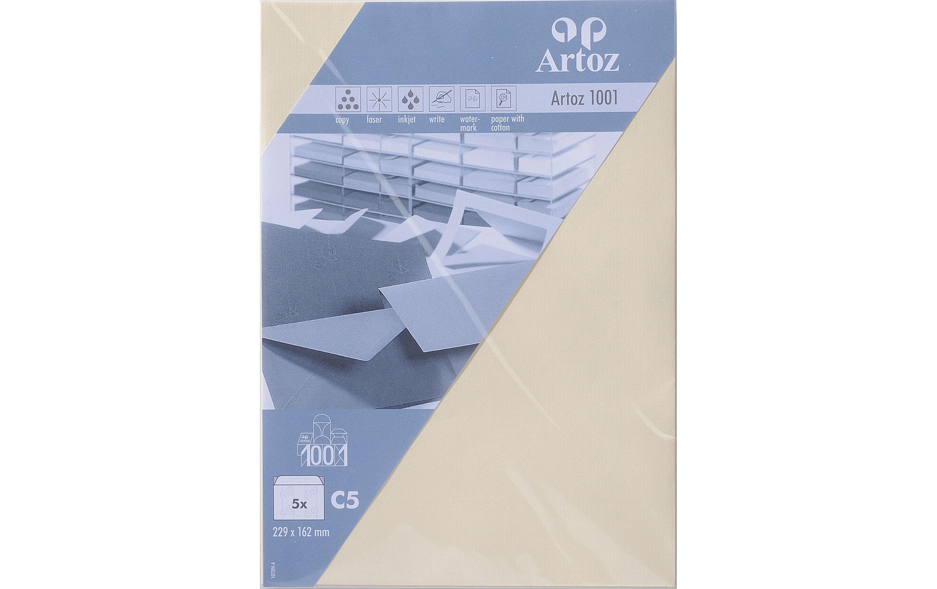 Artoz Couvert 1001, C5, 5 Stück, Chamois