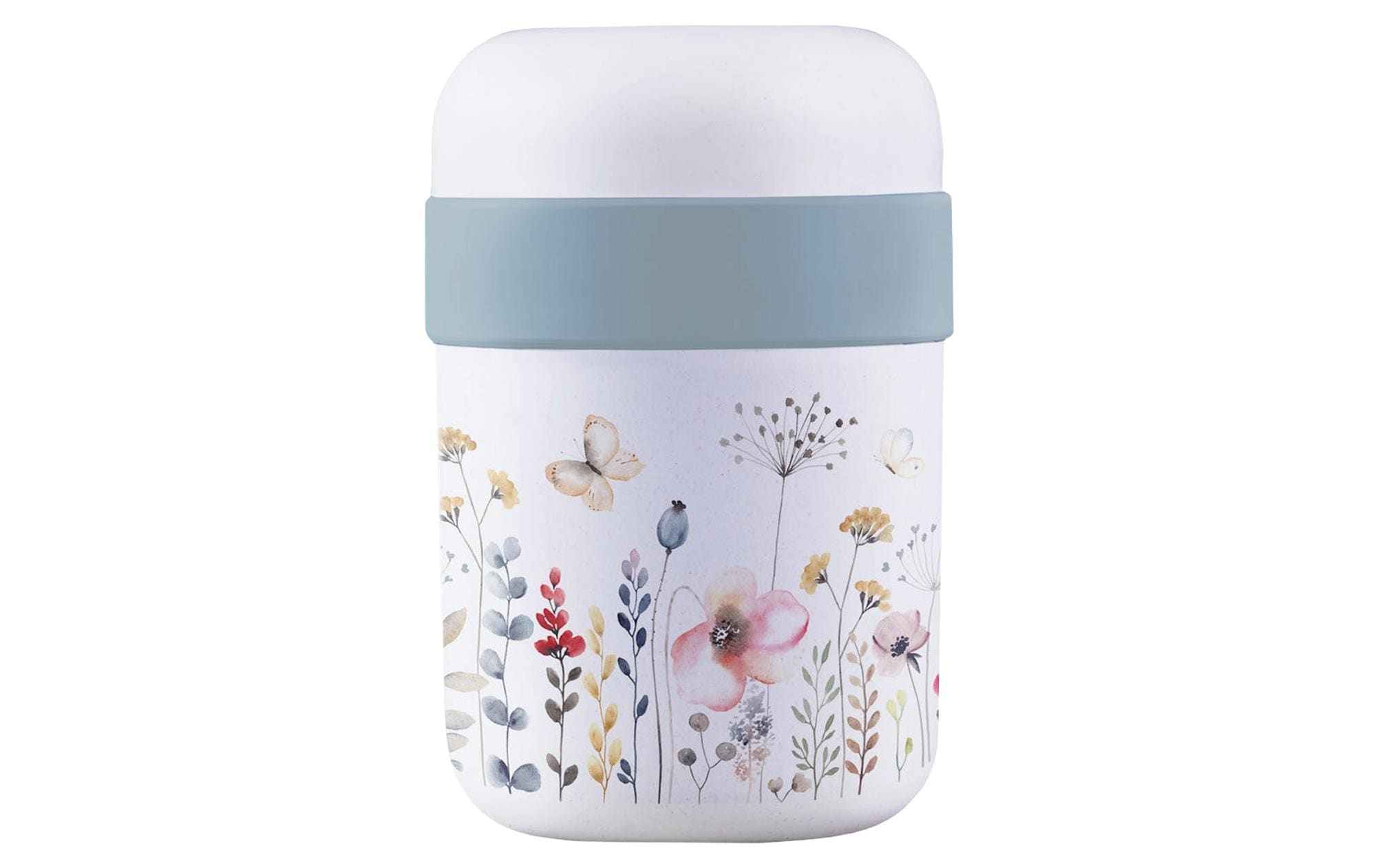 BioLoco Lunchpot Watercolor flowers Mehrfarbig/Weiss
