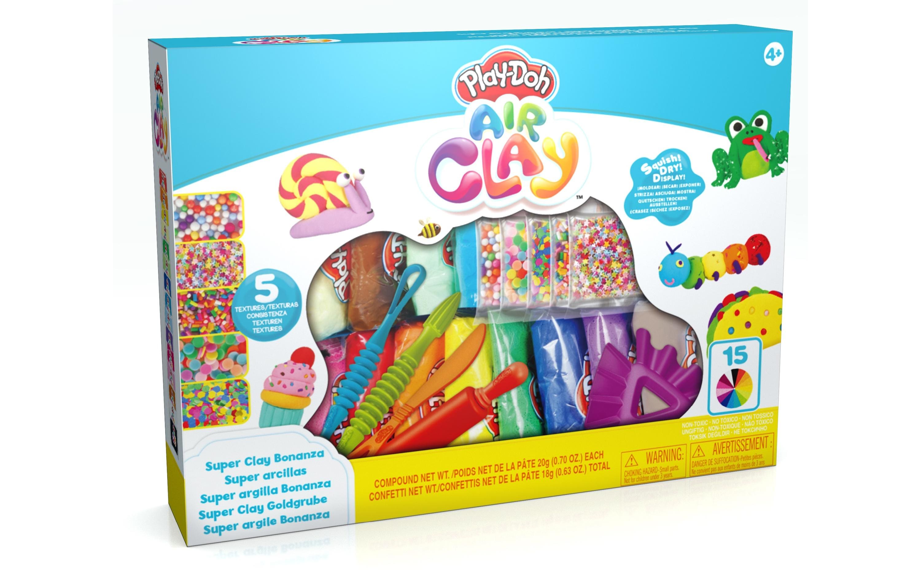 Play-Doh Knetspielzeug Air Clay Super Clay Goldgrube