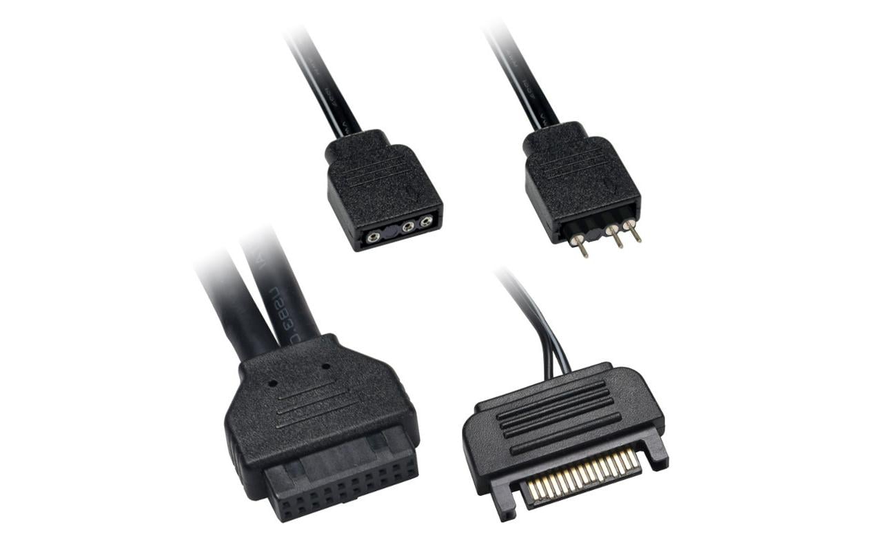 Lian Li LAN216-1X-I/O-Panel mit ARGB Controller Schwarz Lian Li LAN216-1X-I/O-Panel mit ARGB Controller Schwarz