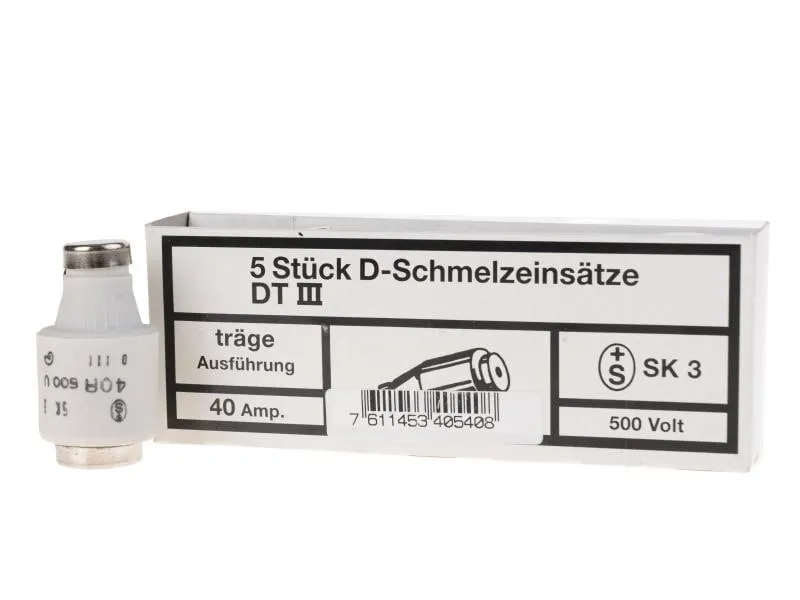 Elektromaterial Sicherungseinsatz DIII 40A